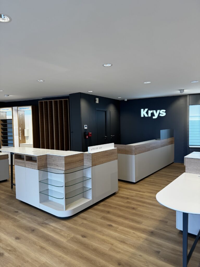 agencement d'une boutique Krys
